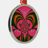 Ornement En Métal Hot Pink Red Golden Green (Droite)