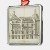 Ornement En Métal Houghton Hall : section transversale du Hall et du (Gauche)