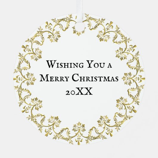 Ornement En Métal Huit employées de maison | Douze jours de Noël (Verso)