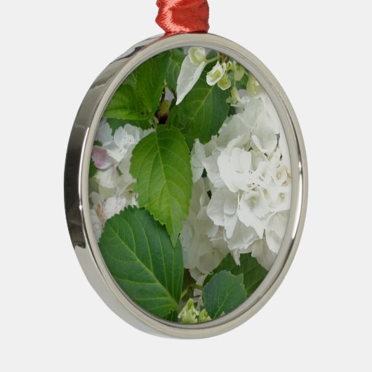 Ornement En Métal Hydrangea Flower Green White Nature Jardin Plantes (Droite)