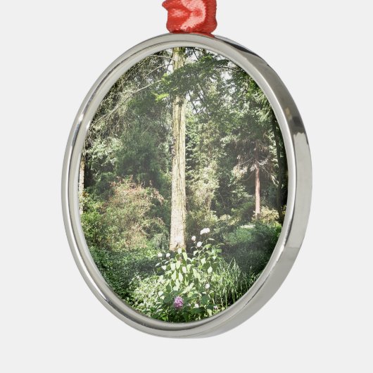 Ornement En Métal Hydrangea Wood Trees (Gauche)