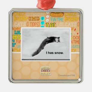 Ornement En Métal I a la neige