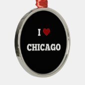 Ornement En Métal I Love Chicago (Droite)