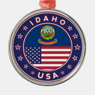 Ornement En Métal Idaho, Idaho USA, Idaho sticker