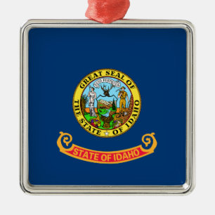 Ornement En Métal Idaho State Flag
