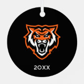 Ornement En Métal Idaho State University Bengals Spirit Design (Verso)