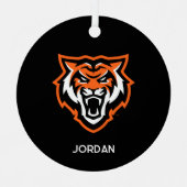 Ornement En Métal Idaho State University Bengals Spirit Design (Recto)