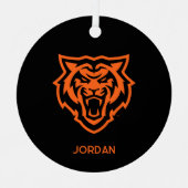 Ornement En Métal Idaho State University Bengals Spirit Design (Recto)