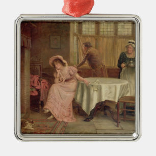 Ornement En Métal "Il viennent ?" (huile sur la toile)