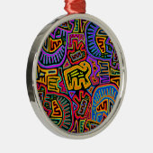 Ornement En Métal Île Mola Collage (Droite)