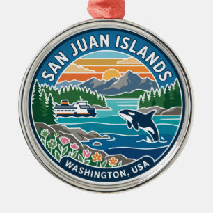 Ornement En Métal Îles San Juan USA