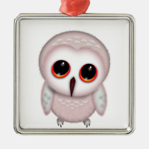 Ornement En Métal Illustration de petite chouette mignonne