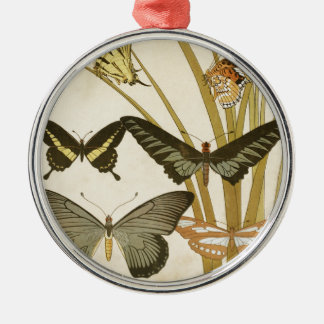 Ornement En Métal Illustration des papillons vintages
