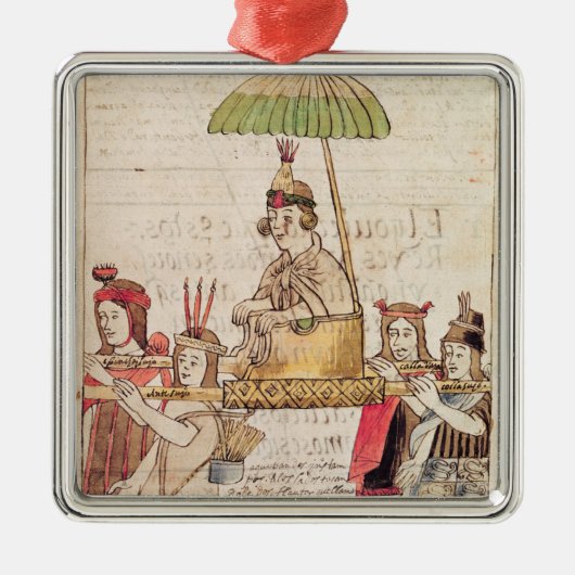 Ornement En Métal Illustration d'Inca de Huascar (Devant)