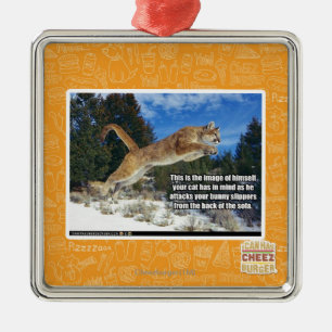 Ornement En Métal Image de chat
