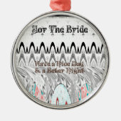 Ornement En Métal Impression d'art cadeau Fête des mariées (Devant)