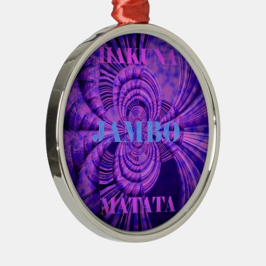 Ornement En Métal Impression d'art Cosmic Hakuna (Droite)