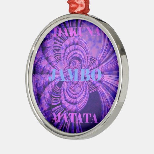 Ornement En Métal Impression d'art Cosmic Hakuna (Gauche)