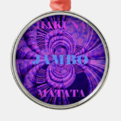 Ornement En Métal Impression d'art Cosmic Hakuna (Devant)