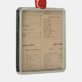 Ornement En Métal Indice du Delaware (Droite)