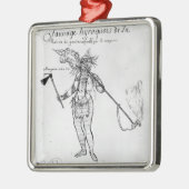 Ornement En Métal Indien Iroquois du Canada (Gauche)