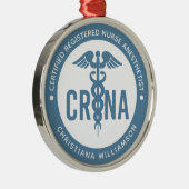 Ornement En Métal Infirmière anesthésiste certifiée CRNA personnalis (Droite)
