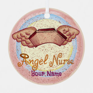 Ornement En Métal Infirmière ange 