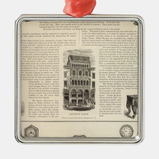 Ornement En Métal Ingrapham et Gamewell Company (Devant)