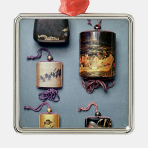 Ornement En Métal Inro et blague à tabac