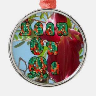 Ornement En Métal Inspiration Lean On Me Floral Skyward Art Imprimer