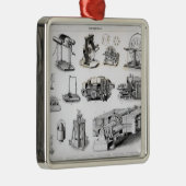 Ornement En Métal Instruments à la découverte et à l'utilisation de (Droite)