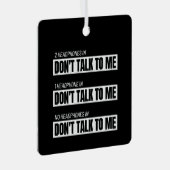 Ornement En Métal Introvertir Mèmes - Blagues Humours sarcastiques - (Avant droite)