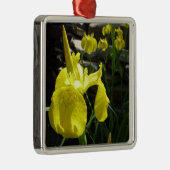 Ornement En Métal Irises Jaunes Bright Spring Floral (Droite)