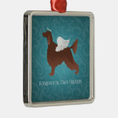 Ornement En Métal Irish Setter Pet Memorial Angel conception chien (Droite)