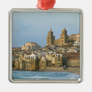 Ornement En Métal Italie, Sicile, Cefalu, Vue avec Duomo depuis 2