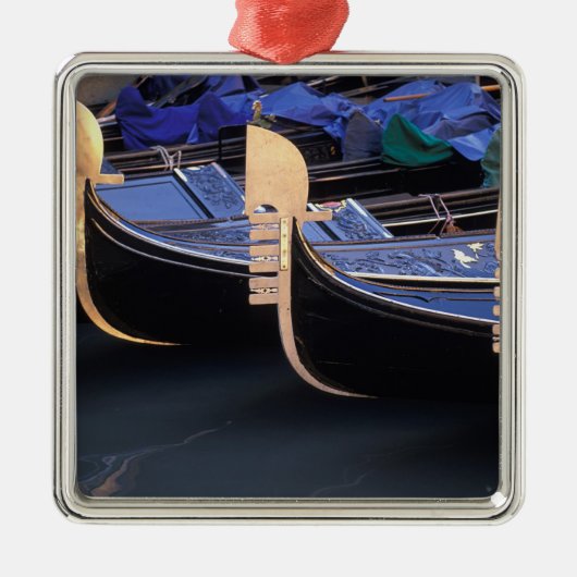 Ornement En Métal Italie, Vénétie, Venise. Rangée de Gondolas. (Devant)