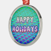 Ornement En Métal Italien bleu sirène Motif Art Imprimer (Gauche)