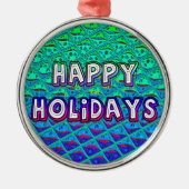 Ornement En Métal Italien bleu sirène Motif Art Imprimer (Devant)