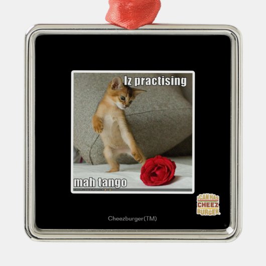 Ornement En Métal Iz pratiquant le tango d'heure-milliampère (Devant)