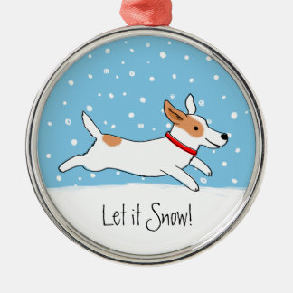 Ornement En Métal Jack Russell Terrier - Joyeux Noël de Chien de Nei