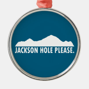 Ornement En Métal Jackson Hole Wyoming S'il vous plaît