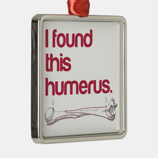 Ornement En Métal J'ai trouvé cet humerus (Droite)