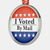 Ornement En Métal J'Ai Voté Par Courrier (Gauche)