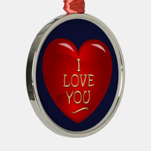 Ornement En Métal J'aime (Droite)