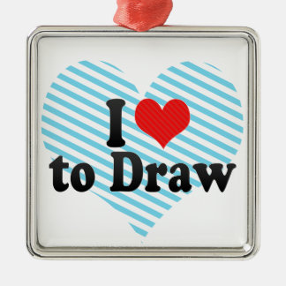 Ornement En Métal J'aime dessiner