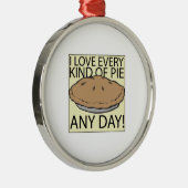 Ornement En Métal J'aime le tarte (Droite)