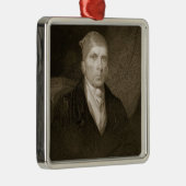 Ornement En Métal James Madison a vieilli 82, gravé par Thomas B. (Droite)