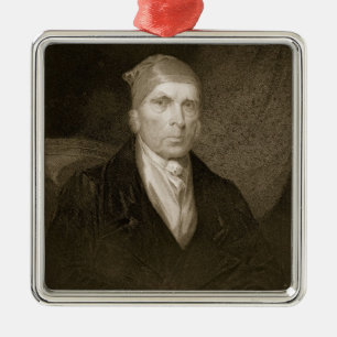 Ornement En Métal James Madison a vieilli 82, gravé par Thomas B.