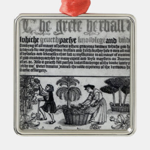 Ornement En Métal Jardin de herbes aromatiques médiéval