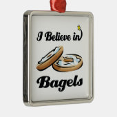 Ornement En Métal je crois aux bagels (Droite)